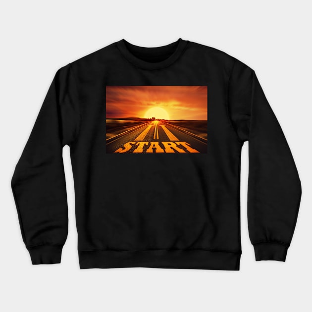 START Crewneck Sweatshirt by psychoshadow